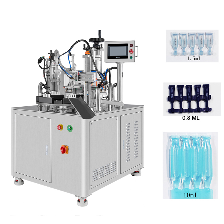 Máquina semiautomática de llenado y sellado de tubos monodosis en tiras VK-TFS-005