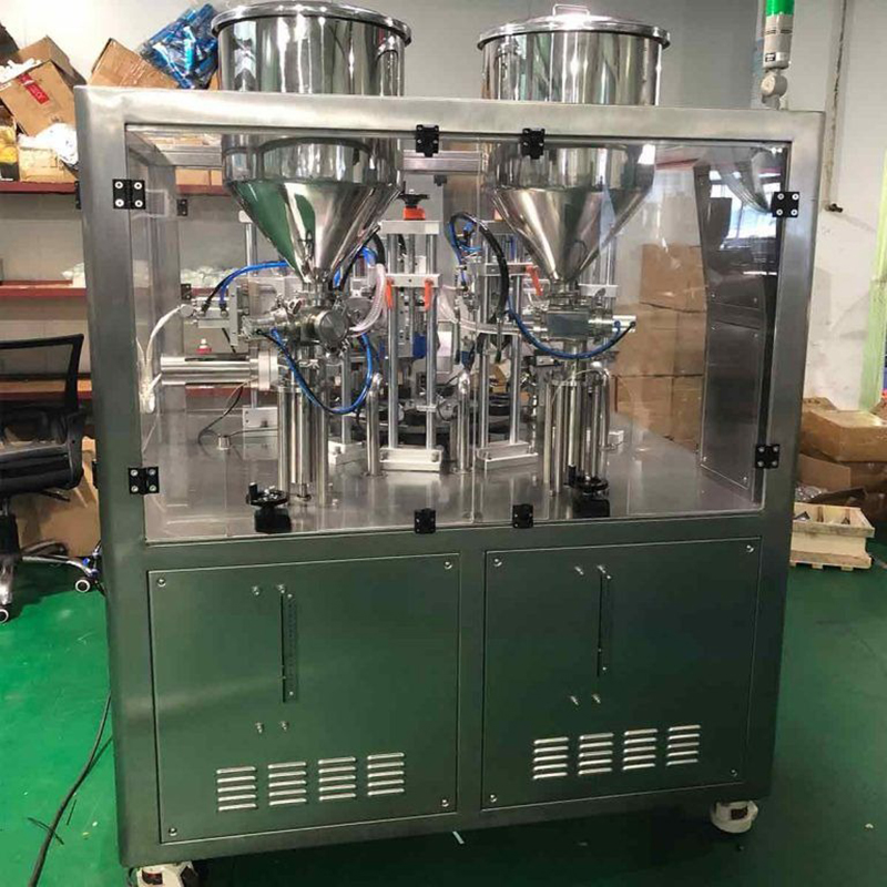 Detalles de la máquina automática de llenado y sellado de tubos de doble cámara VK-TFS-009UDC