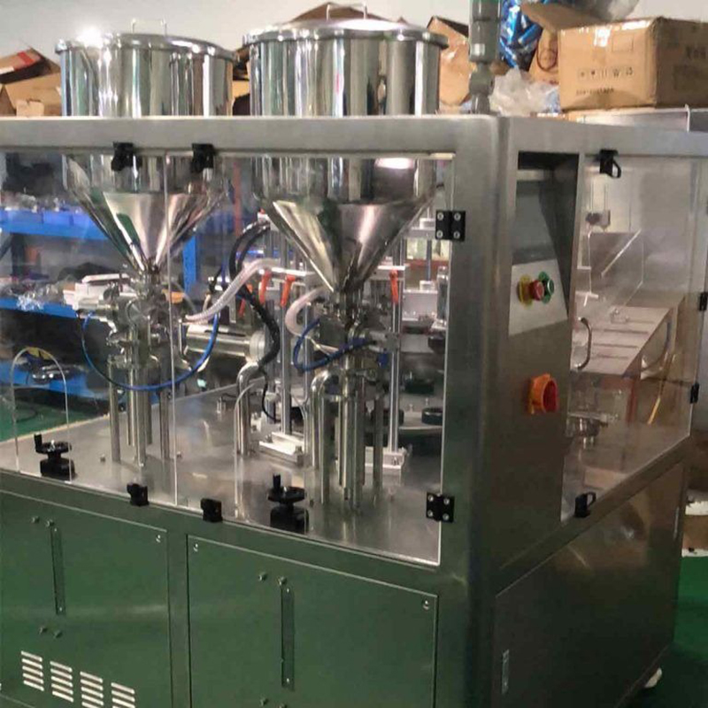 Detalles de la máquina automática de llenado y sellado de tubos de doble cámara VK-TFS-009UDC